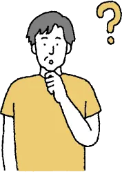 迷うイラスト